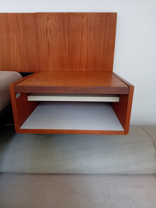 Doppelbett mit Nachttischen, Marke Pastoe, von Cees Braakman