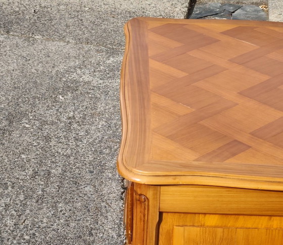 Vintage Franse ladekast van kersenhout - Commode - Louis XV-stijl - jaren 70 – Ladekasten, Metal, Other (photo 14 of 22)