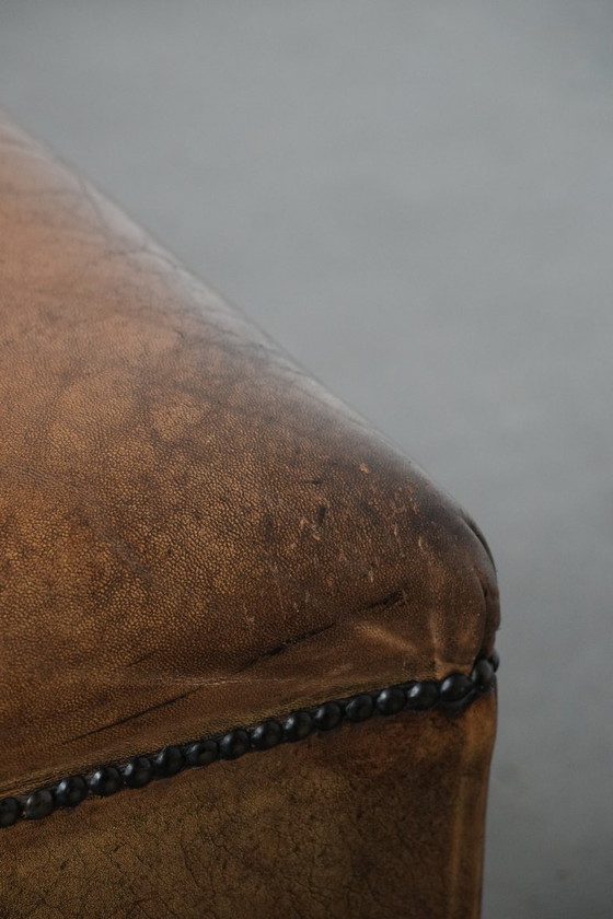 Image 1 of Schapenleren hocker