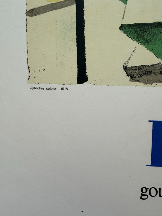 Image 1 of Fernand Léger (1881–1955), Gouachen, Aquarelle + Dessins, Originales französisches Ausstellungsplakat
