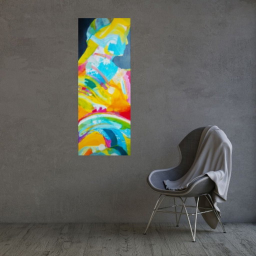 Acrylic painting #sophia 38x100cm