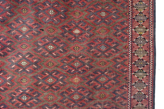 Image 1 of Yomuth nomads from Turkmenistan summer kilim 203x345 cm