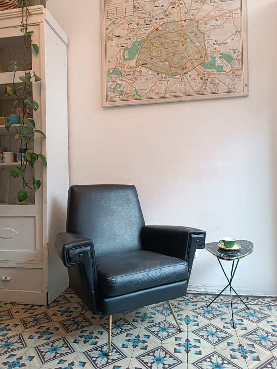 Image 1 of Vintage lounge fauteuil, jaren zestig.