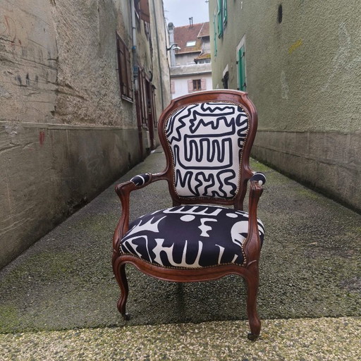 Poltrona in stile Luigi Filippo