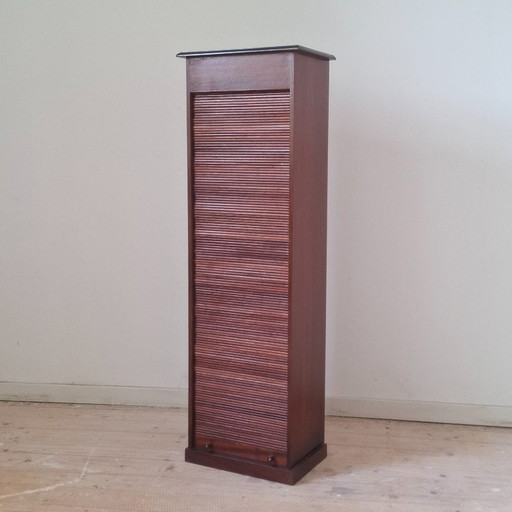 Vintage Rolltürschrank - CD-Schrank – opbergkast, Wood