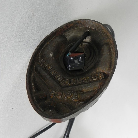 Image 1 of Lampada da scrivania ERPE con paralume in vetro arancione, anni '30