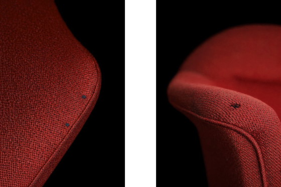 Image 1 of Canapé 3 Places Vintage Élégant Scandinave Moderne Mid-Century Rouge de Bröderna Anderssons, 1950s