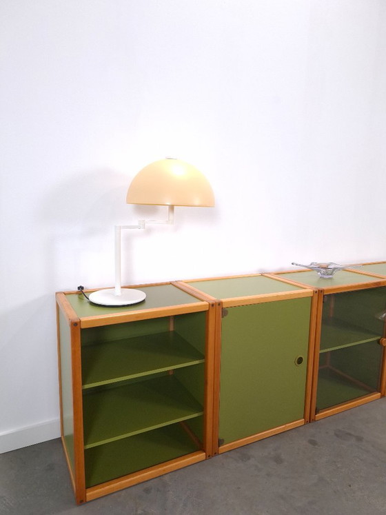 Design Flötotto Profilsystem Mobile modulare – 4 parti – Faggio verde, Mobile 1 – Credenze, Glass, Wood (photo 5 of 24)