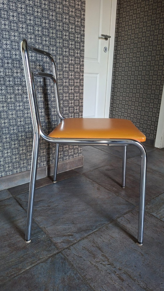 Image 1 of 3 x Vittorio Parigi & Nanni Prina for Molteni – Orix dining chairs – jaren 70