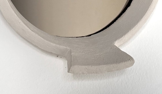 Image 1 of Miroir en céramique contemporain français, « Quadrifoglio » de Renzo Maar