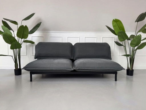 Rolf Benz Nova Sofá de diseño Grau Couch Schlaffunktion Elektrisch