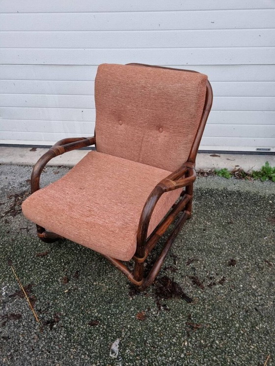 Image 1 of 1980 rattan living room