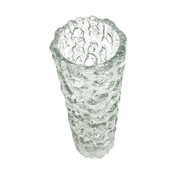 Image 1 of ARKTIS Georgshütte vase – Ice Bark Glass, Germany 1970s.