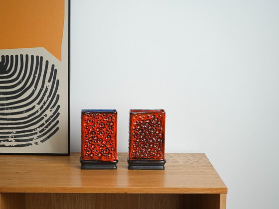 Image 1 of Ceramic vase, Fat Lava, German design, 1960s, made in West Germany