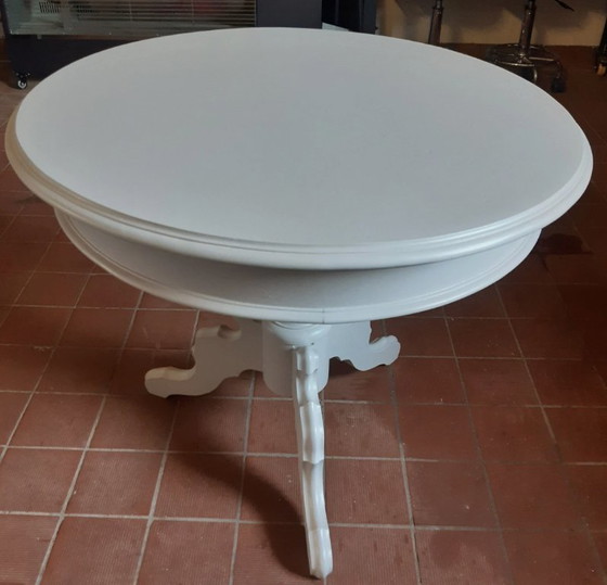 Antique Biedermeier Table | Professionally restored & lacquered | MissPompadur, Coffee tables, Wood, Creme (photo 4 of 10)