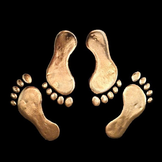 Image 1 of Emoticon erotico in oro placcato oro 23kt in una cornice in edizione limitata