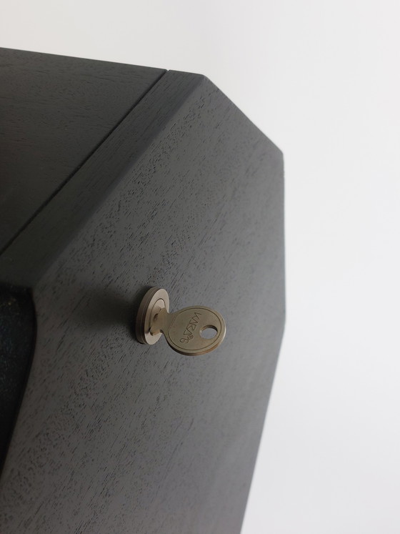 Image 1 of Excepcional escritorio secretario posmoderno de la colección Röthlisberger, diseñado por Hans Eichenberger.