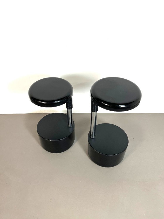 Image 1 of Sgabelli da bar "wave" in stile spaziale di Roberto Lucci e Paolo Orlandini per Velca Italia, anni '70.