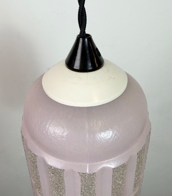 Image 1 of Vintage Glass Ceiling Light, 1970s