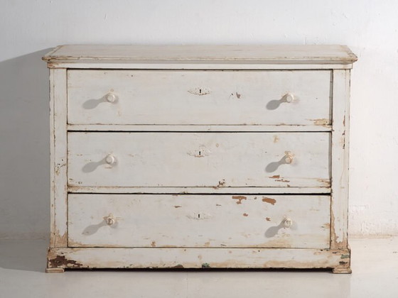Commode blanche antique (c.1920) #24 (photo 23 of 40)