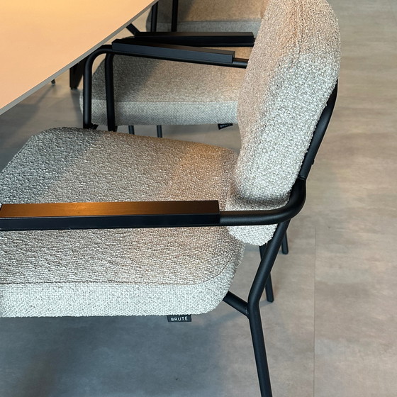 Image 1 of Brute Studio Luma eetbank met eetkamerstoel (set van 3)