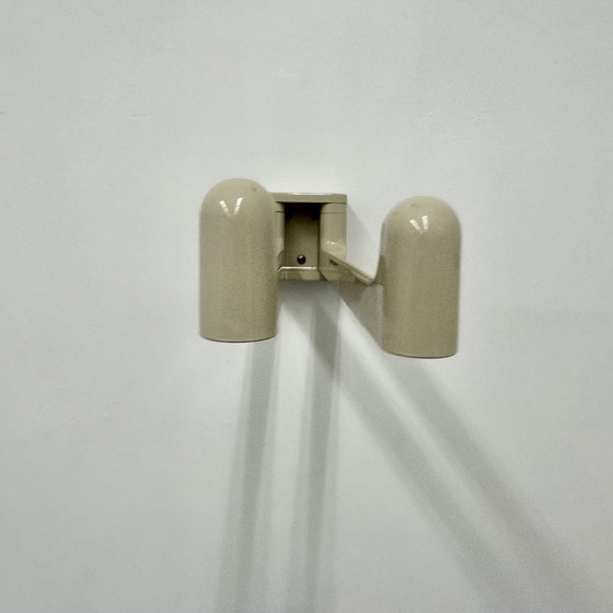 Image 1 of Jaren 70 Handdoeken Rek Handdoek Rekje Beige Vintage