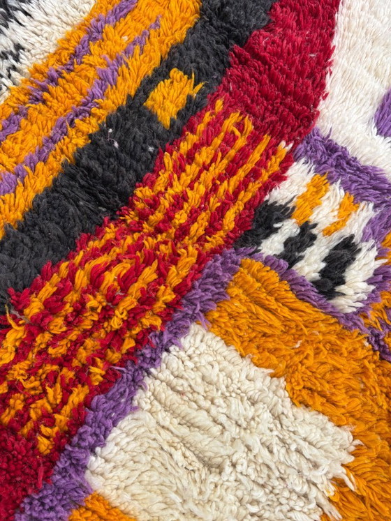 Image 1 of Moroccan Rug Handmade Wool Rug Beni Mrirt Berber Rug Abstract Modern Rug Luxury Designer Rug Artistic Statement Rug