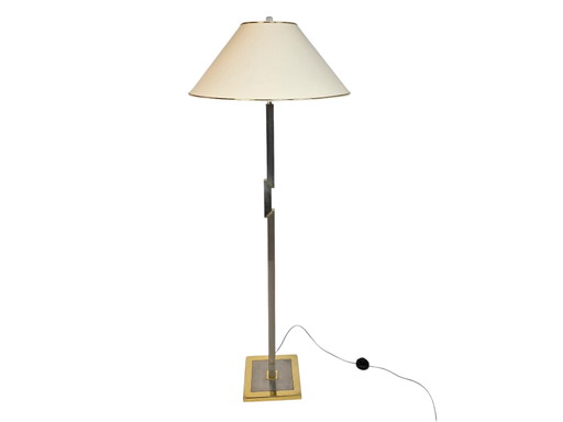 Herda Holland - Vloerlamp - Messing - Chroom - 3E Kwart 20E Eeuw