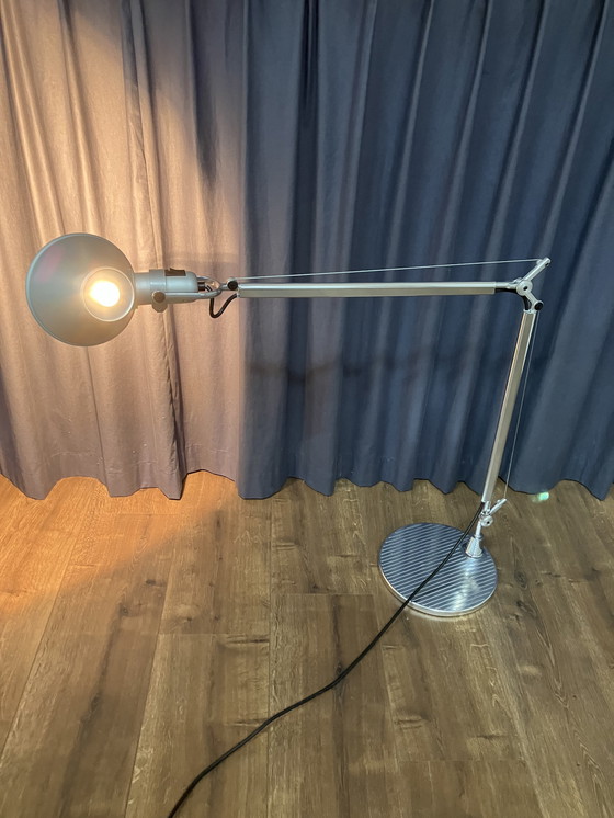 Image 1 of Artemide Tolomeo Design Chrome Table Lamp Architect Lamp