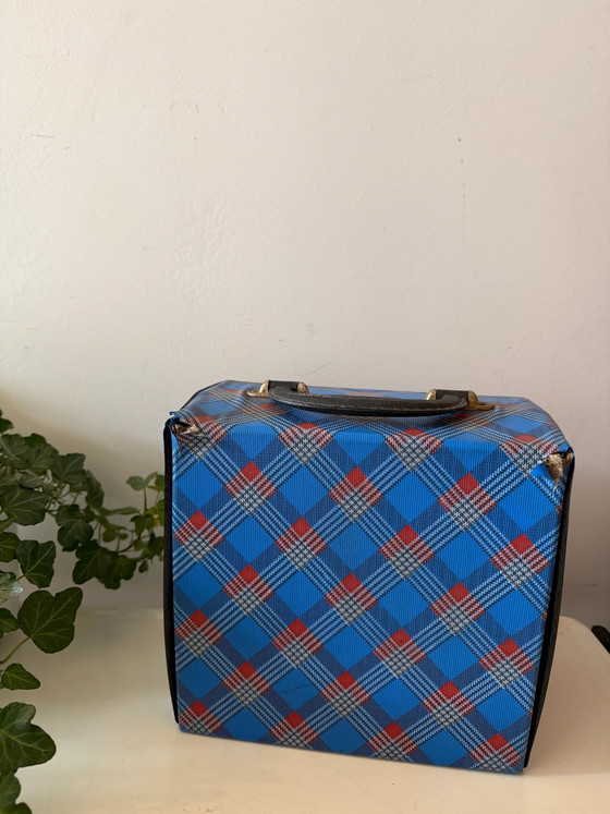 70s Plaid Singles Case – Glass & Decanter, Glass, Vintage (photo 4 of 4)