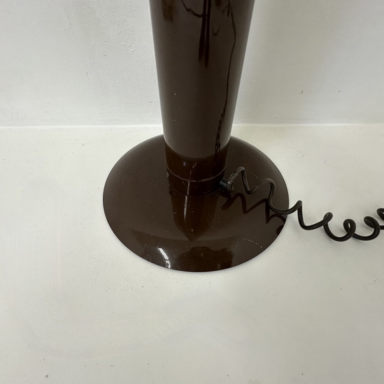 Image 1 of Jaren 70 Vloerlamp Bruin TL Buis Post Modern Vintage