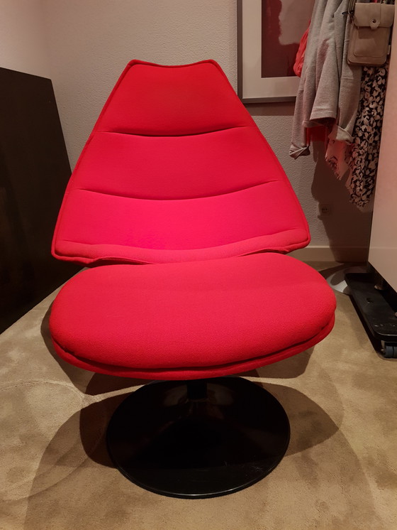 Image 1 of Artifort F510 Lounge Armchair With Matching Hocker