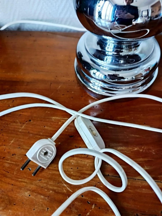 Image 1 of Chrome lamp in the style of Philippe Barbier, 1970