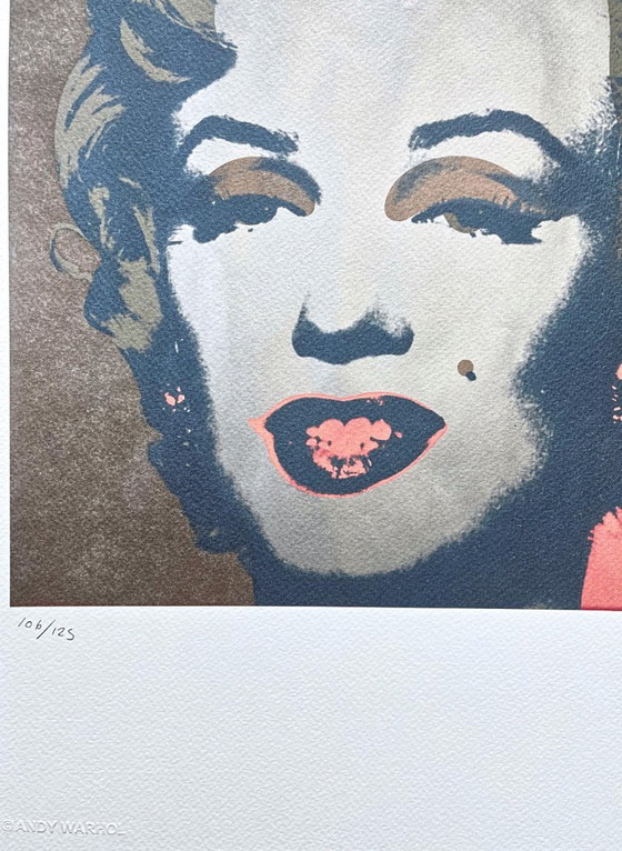 D'après Andy Warhol, Marilyn Monroe, années 1980, lithographie – Lithographies et sérigraphies, Paper (photo 3 of 7)