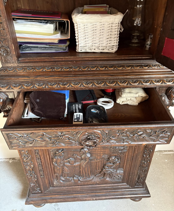 Image 1 of Breton 19th-Century Antique Cabinet