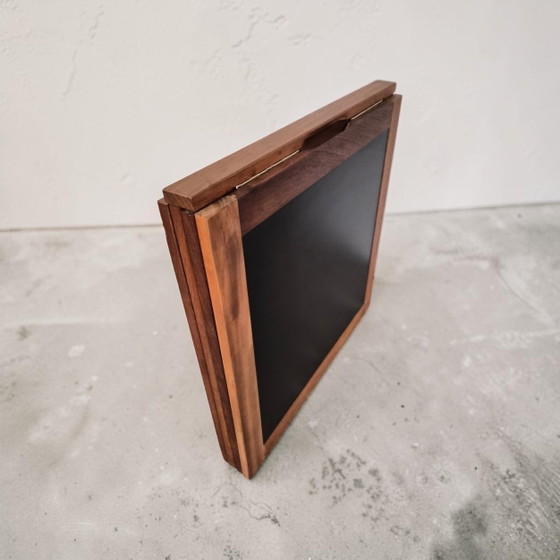 Image 1 of Vintage folding teak side table, Arne Robbert Dansih, Made in Denmark