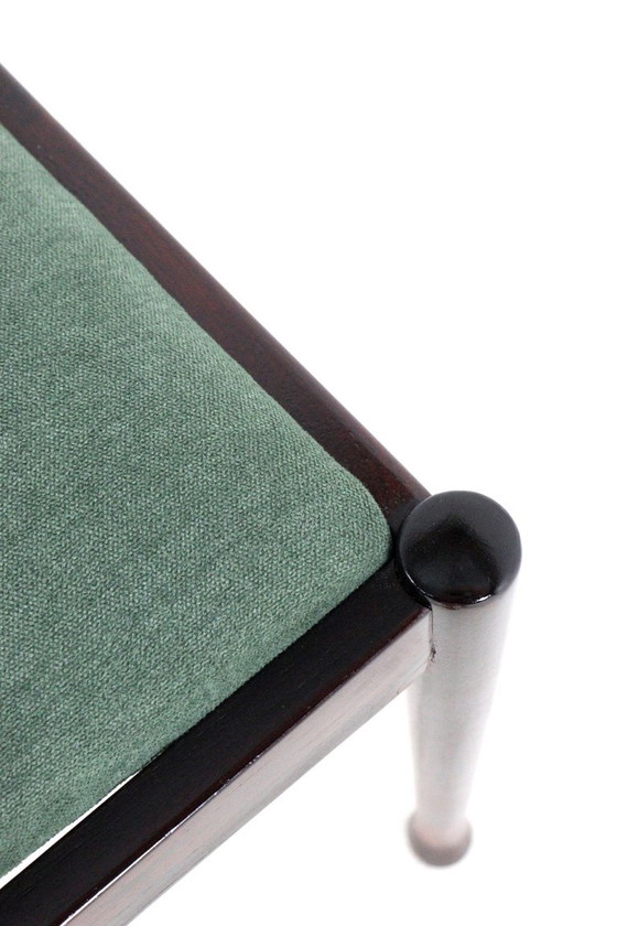 Image 1 of Ensemble de 4 chaises de salle à manger en bois de rose 'Havelte' vintage tapissées