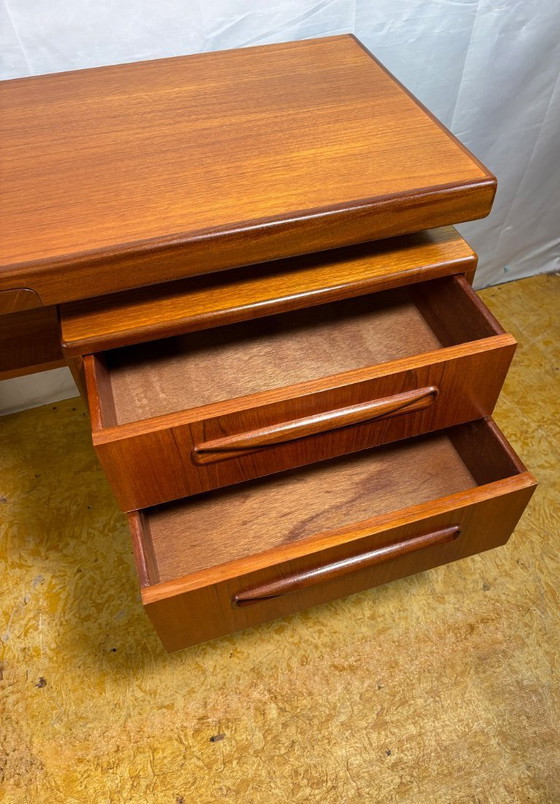 Image 1 of Mid-Century Retro Vintage Teak Desk / Dressing Table by G Plan – Fresco Range 1960.    Designed by Victor Wilkins • Afromosia Ed