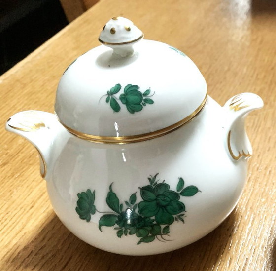 Image 1 of Azucarero y jarra de leche numerados y raros "Rose de Vienne" de Augarten Wien