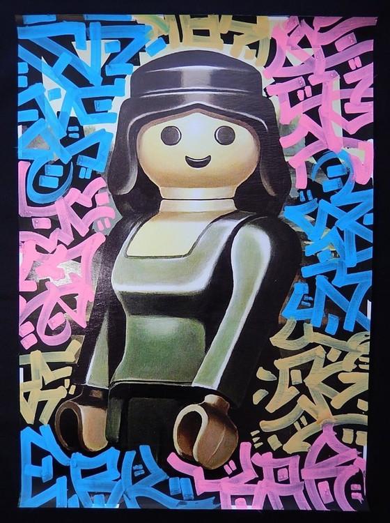 Image 1 of ENIGME9 - My Playmobil - Toile d'artiste