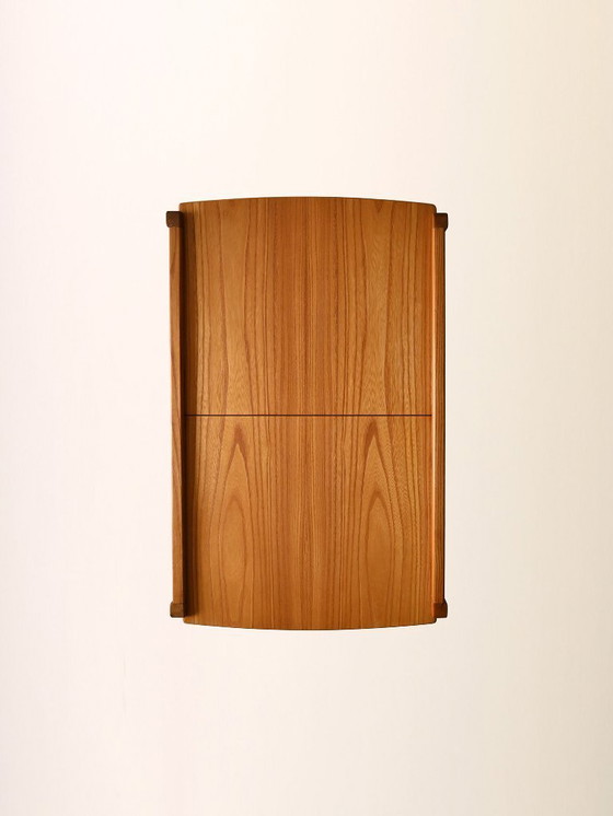 Image 1 of Tavolino da caffè vintage in olmo scandinavo con vano portaoggetti