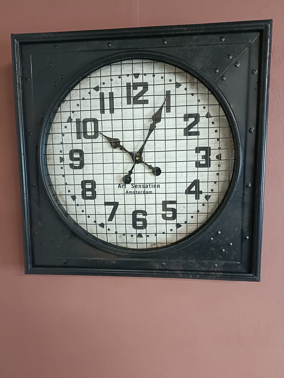 Image 1 of Metal station clock