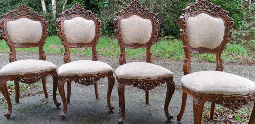 4 baroque dining chairs
