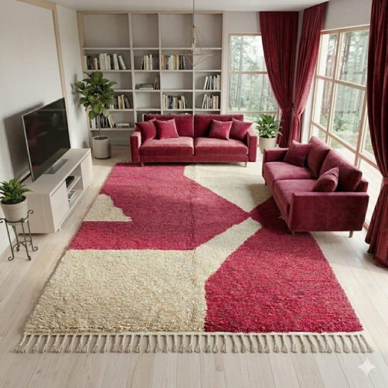 Modern roze tapijt 300x200cm – Vloerkleden en tapijten, Textile (photo 2 of 6)