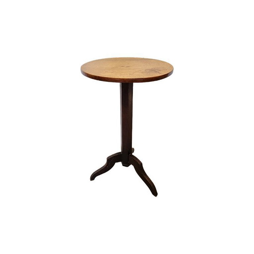 Table à plantes tripode en bois, de style français ancien, seconde moitié du XIXe siècle