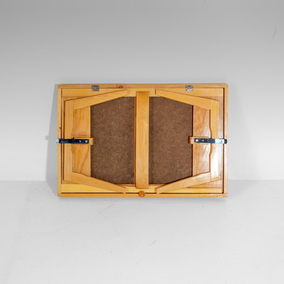 Image 1 of 1x Plateau de lit pliant en bois et formica, Mid-Century Modern - Support de livres, Italie 1970