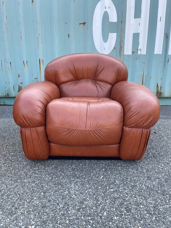 Image 1 of Sculpturale Italiaanse design loungestoelen uit de jaren 70