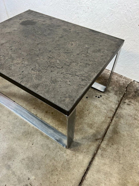 Image 1 of Set of Vintage Coffee Tables, Slate, Peter Draenert, Belgium, 1970s