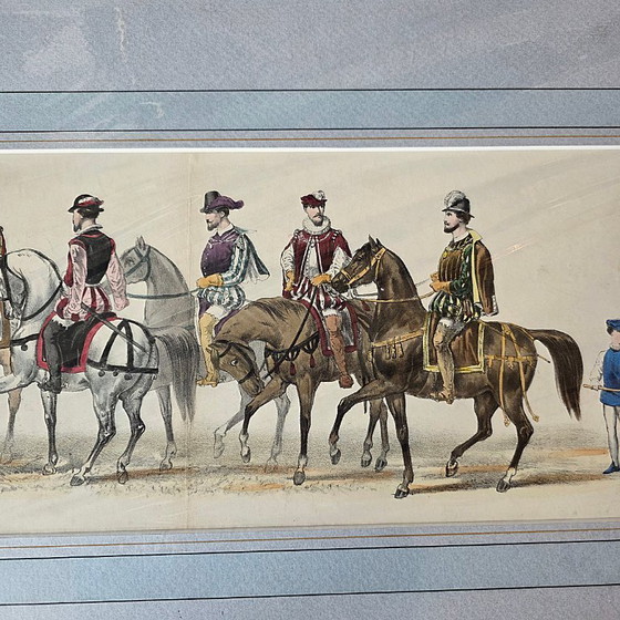 Image 1 of Handkolorierte Lithografie von Pieter Willem Marius Trap