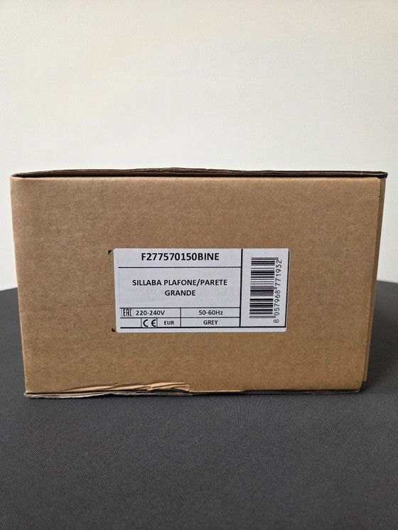 Image 1 of 2x Fontana Arte Sillaba Grande plafond-/muurlamp (nieuw)